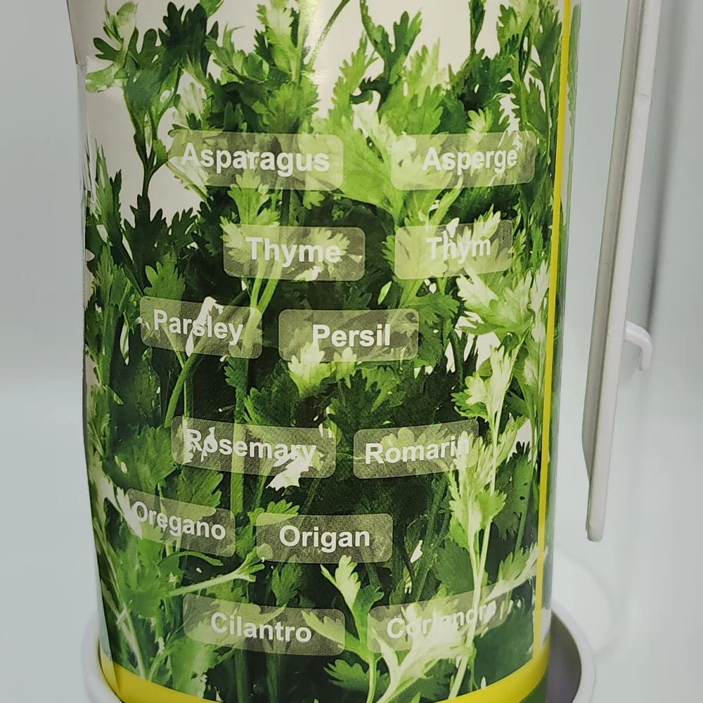 Cleae Borosilicate Glass Herb Keeper and Herb‎ Storage Container 12.2x4.7in